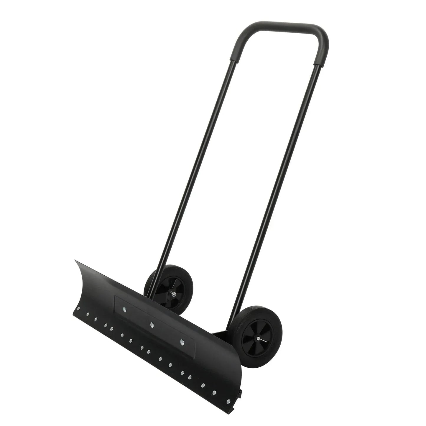Ergonomic Snow Pusher Shovel With Wheels - Merchandise Plug