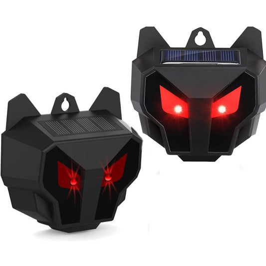 Solar Powered Outdoor Nocturnal Animal Repeller 2PCS - Merchandise Plug