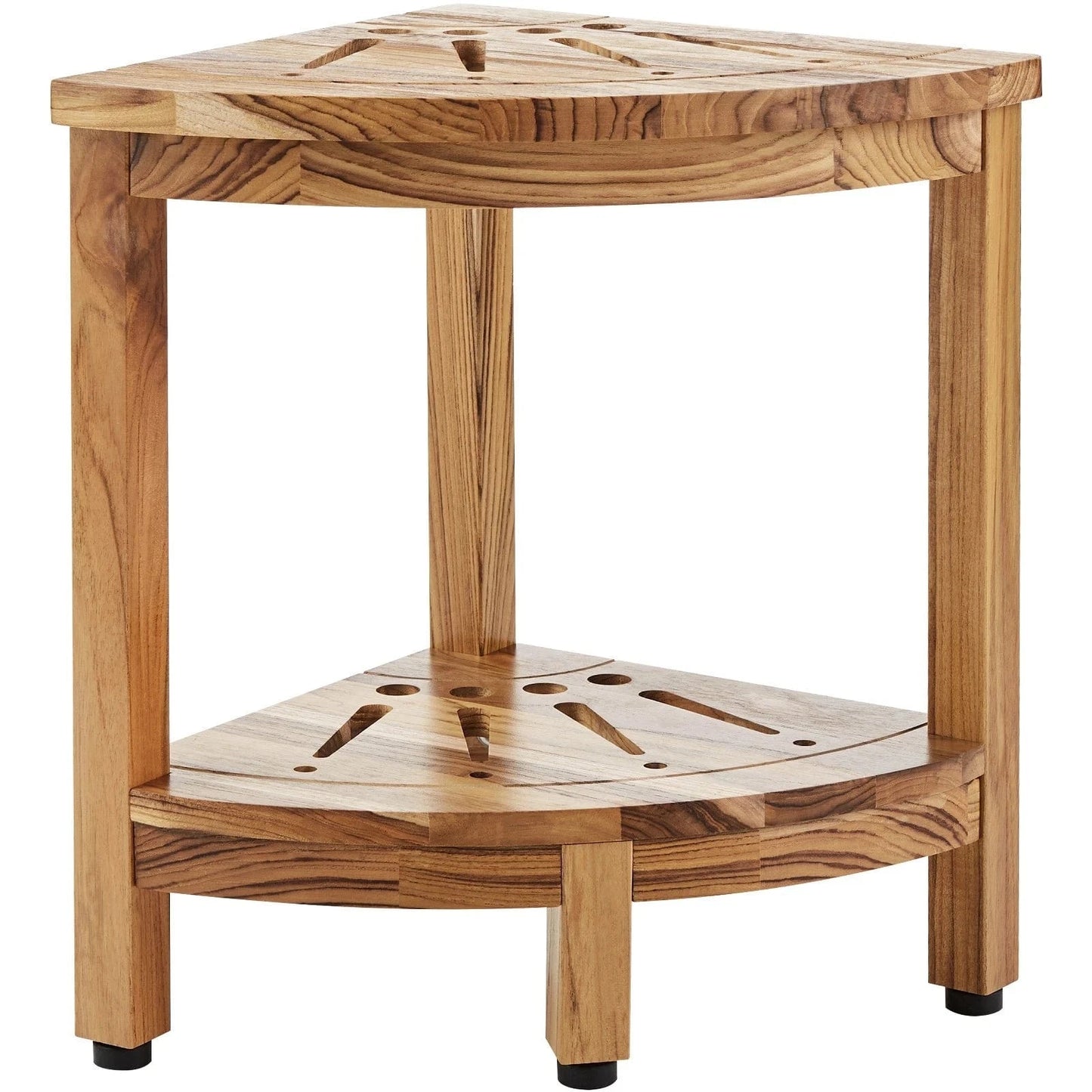 Premium Wooden Teak Shower Corner Bench Seat - Merchandise Plug