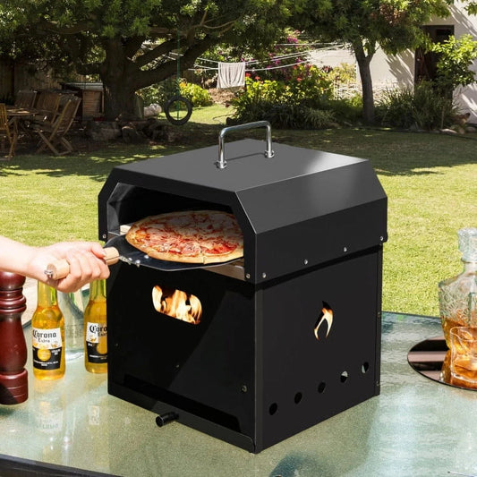 Portable Outdoor Wood Fired Pizza Oven for Backyard Cooking - Merchandise Plug