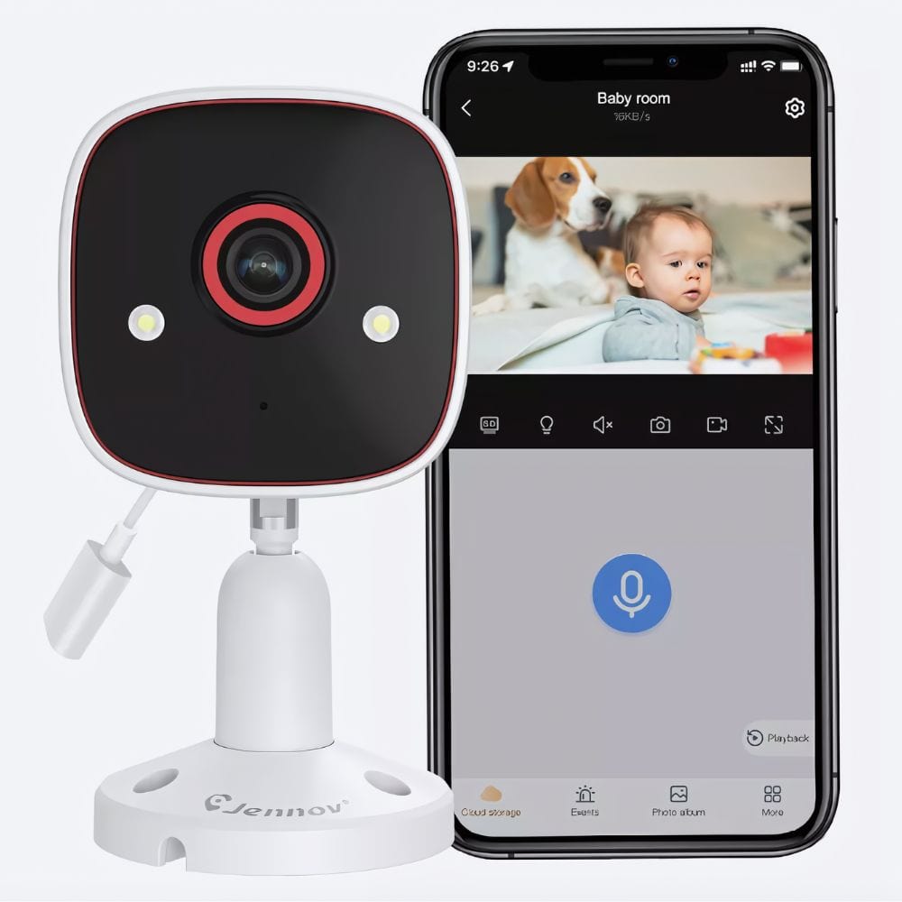 Home Security Surveillance Camera with Two Way Microphone - Merchandise Plug
