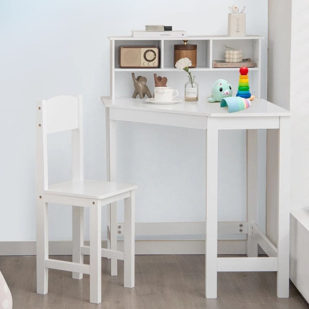 Kids Corner Wooden Activity Study Desk And Chair Set - Merchandise Plug