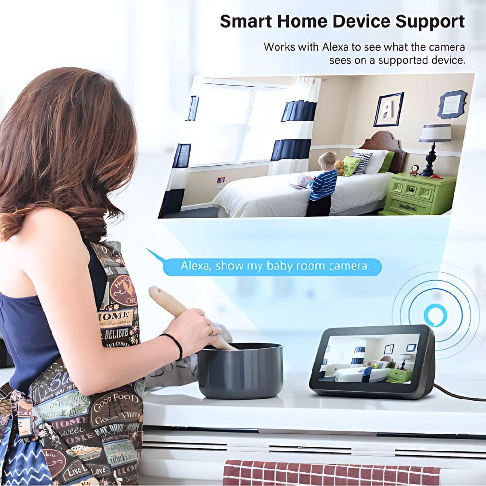 Home Security Surveillance Camera with Two Way Microphone - Merchandise Plug