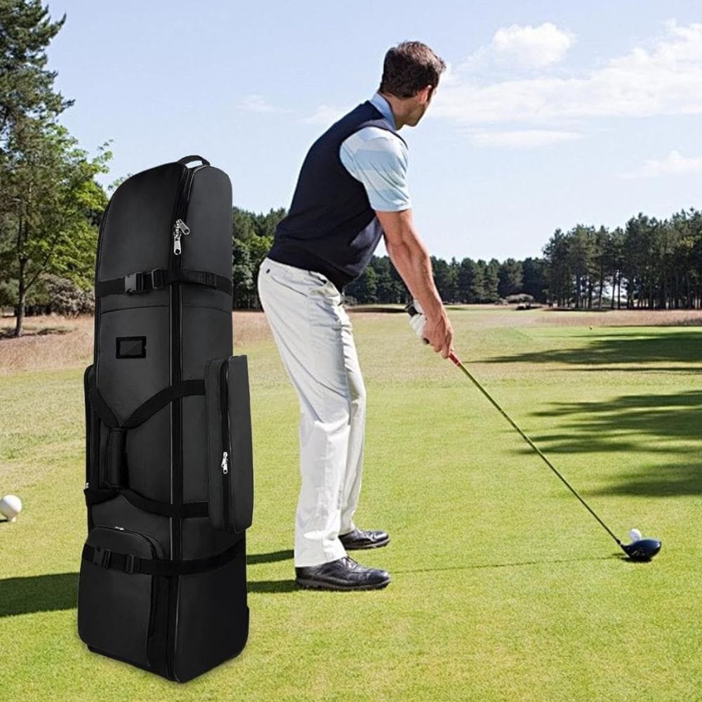 Luxury Wheeled Golf Club Travel Trolley Cover Bag Case - Merchandise Plug