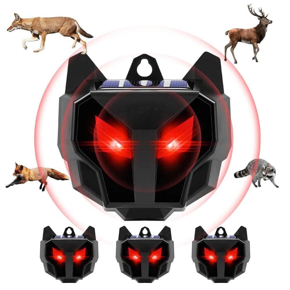 Solar Powered Outdoor Nocturnal Animal Repeller 2PCS - Merchandise Plug