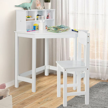 Kids Corner Wooden Activity Study Desk And Chair Set - Merchandise Plug