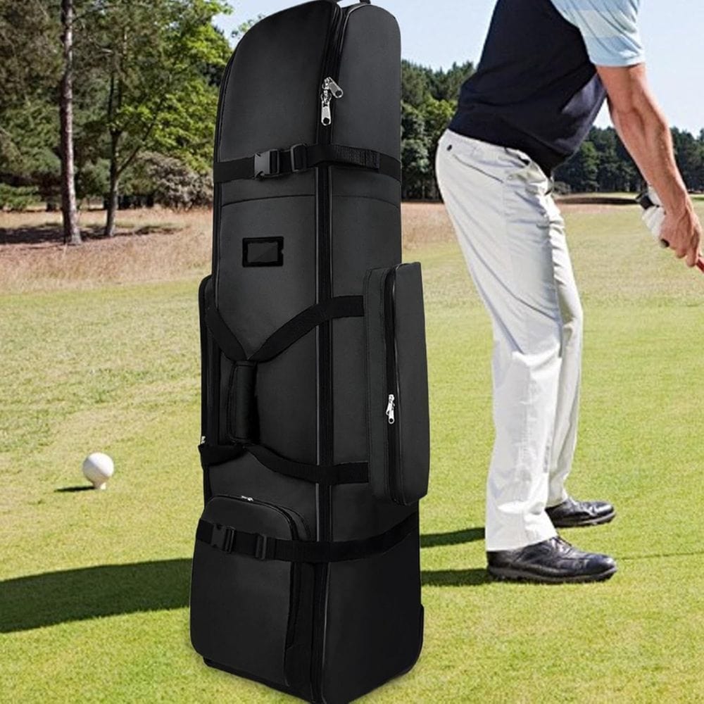 Luxury Wheeled Golf Club Travel Trolley Cover Bag Case - Merchandise Plug