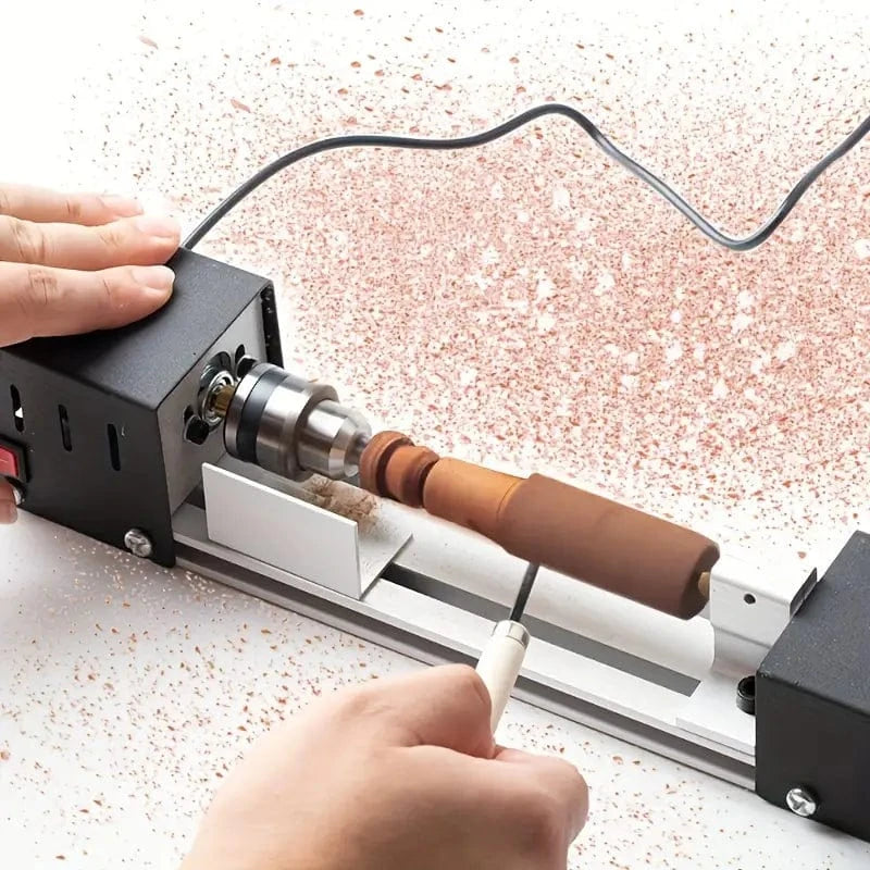 Mini Wood Lathe Machine - Merchandise Plug