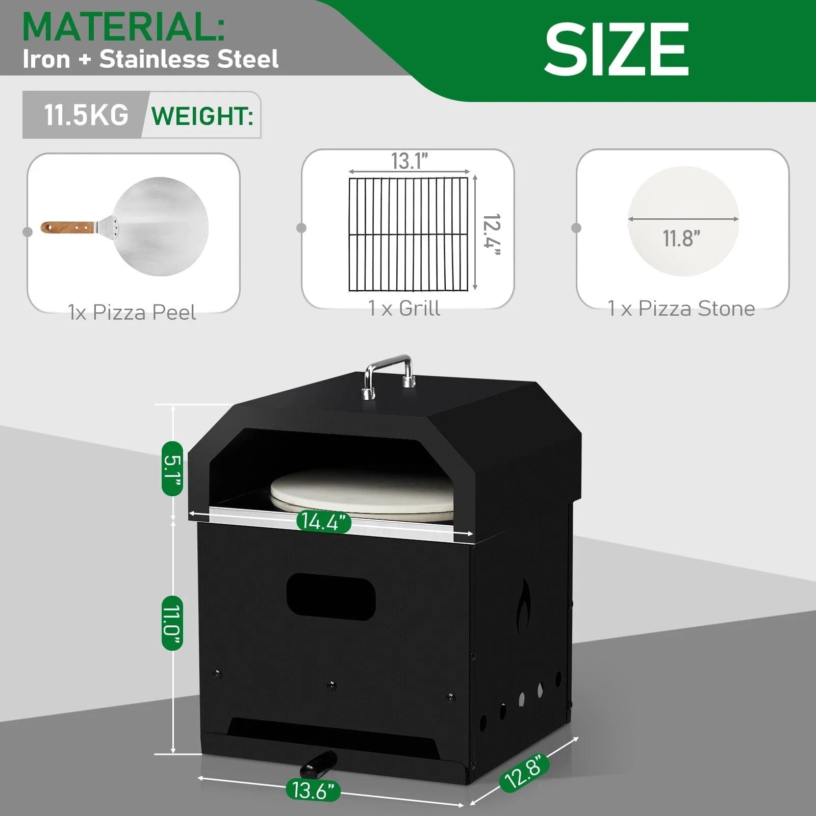 Portable Outdoor Wood Fired Pizza Oven for Backyard Cooking - Merchandise Plug