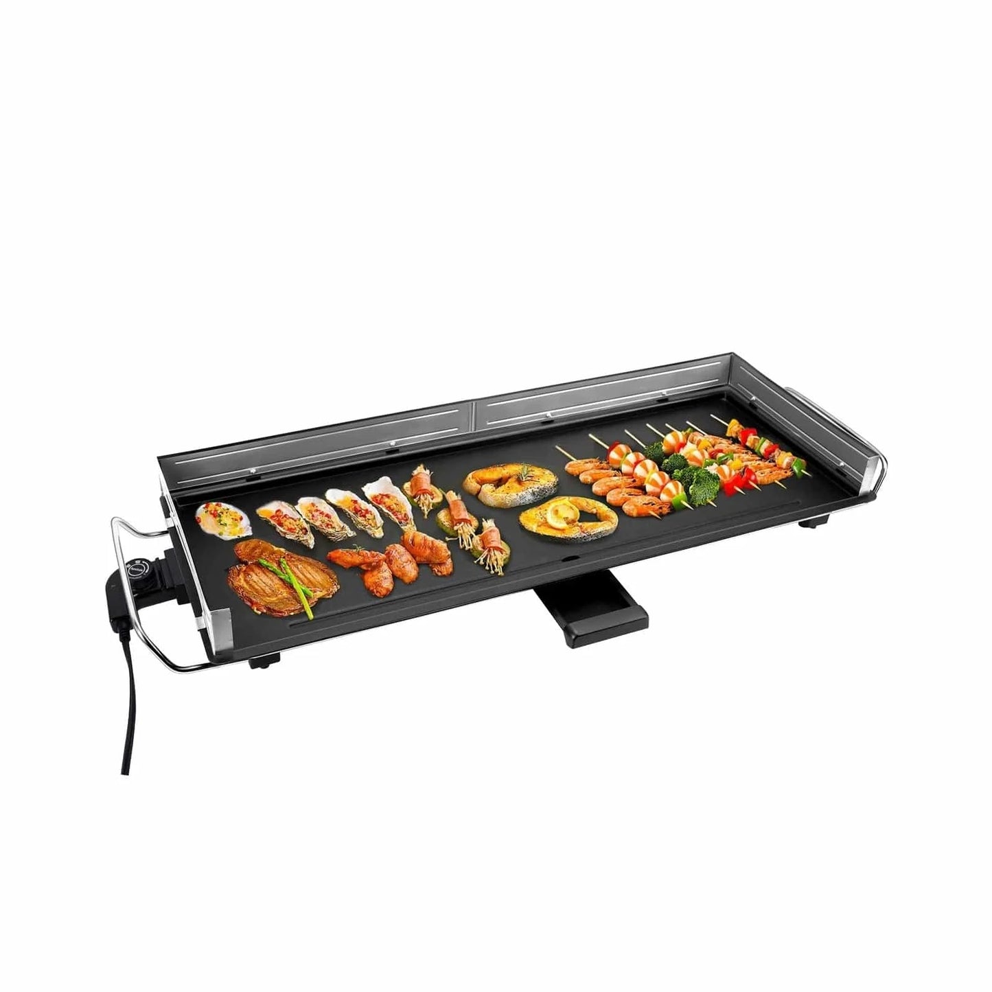 Electric Teppanyaki Table Top Grill – Portable Flat Top BBQ Griddle - Merchandise Plug