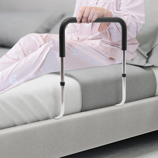 Adjustable Metal Bed Assist Rail for Seniors – Portable Bed Safety Support for Adults - Merchandise Plug