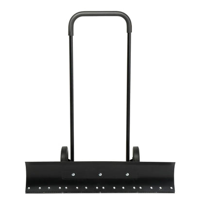 Ergonomic Snow Pusher Shovel With Wheels - Merchandise Plug