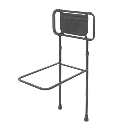 Heavy Duty Bed Guard Rail for Elderly Adults – Metal Bed Safety Rail with Storage Pouch - Merchandise Plug