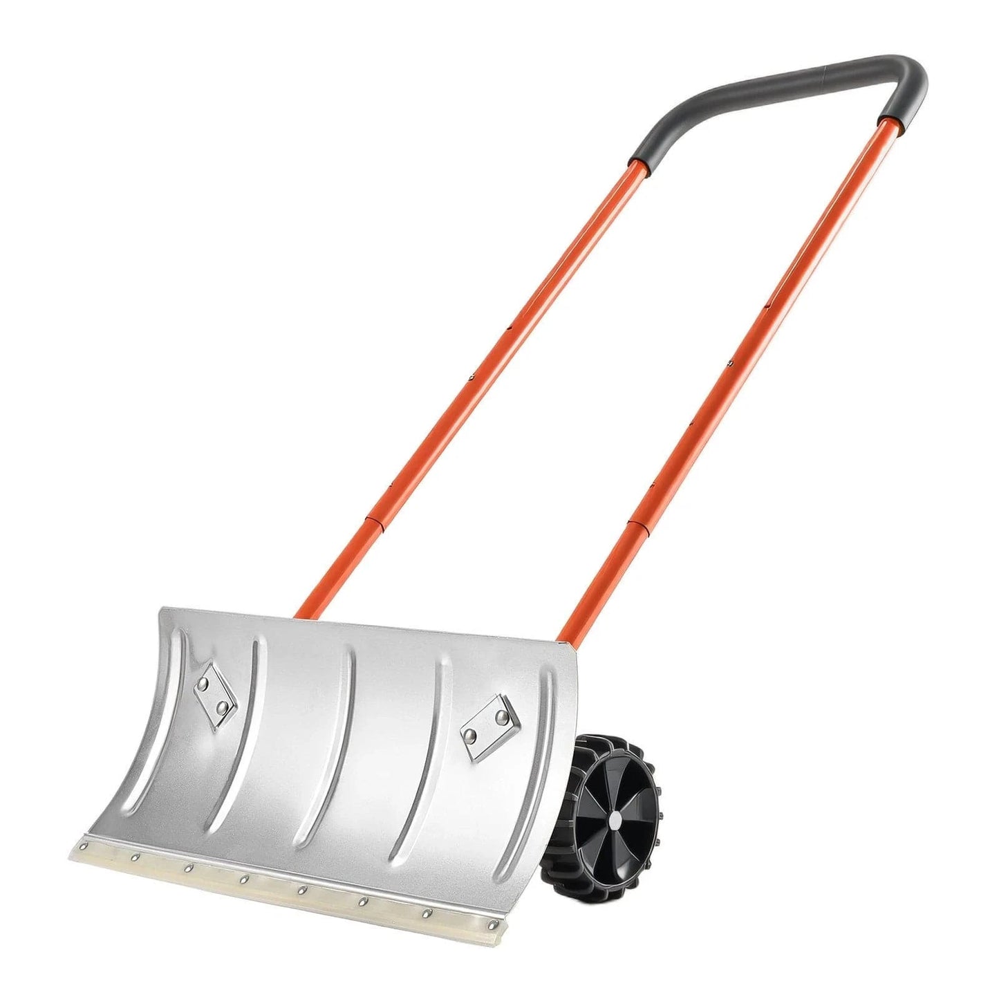 Ergonomic Snow Pusher Shovel With Wheels - Merchandise Plug