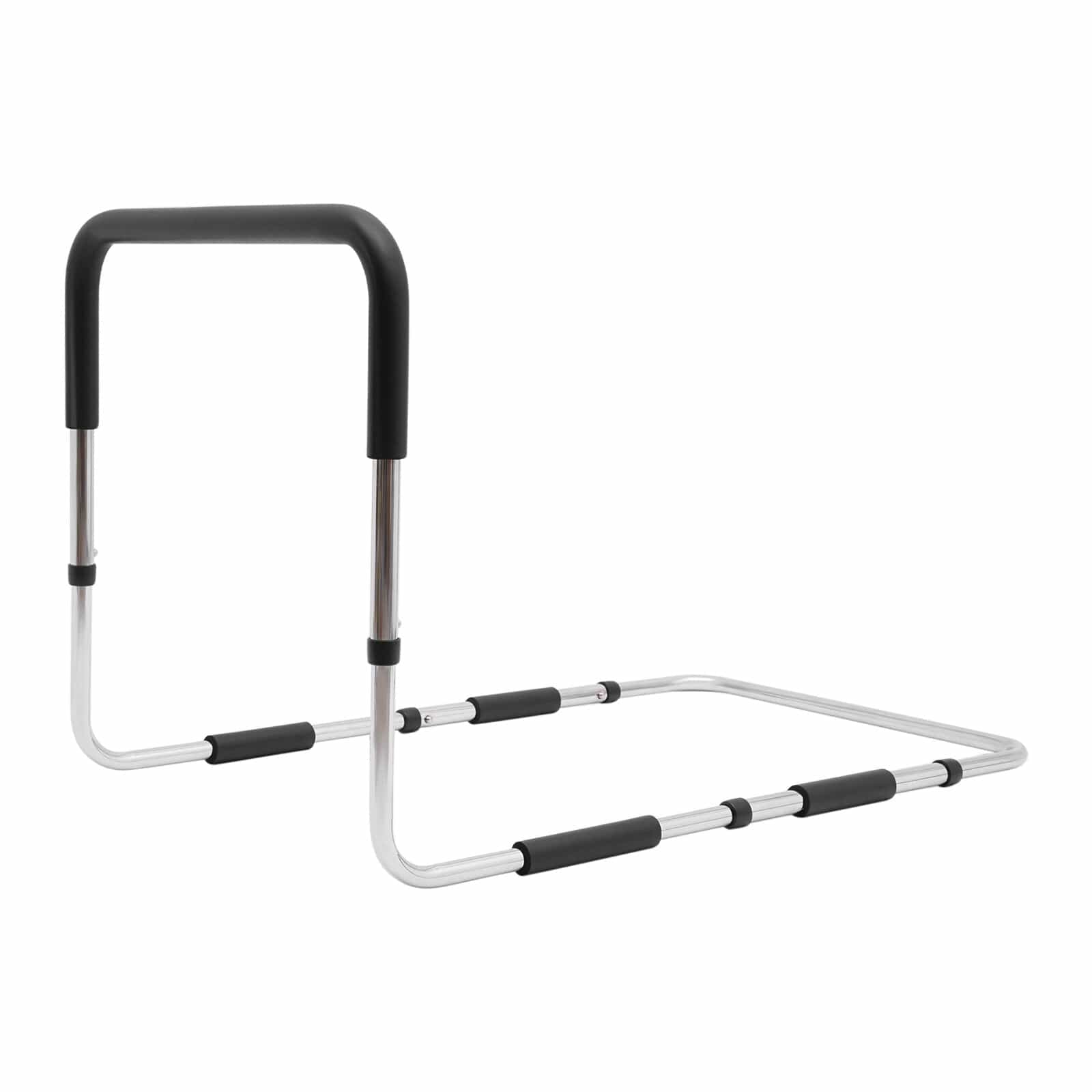 Adjustable Metal Bed Assist Rail for Seniors – Portable Bed Safety Support for Adults - Merchandise Plug