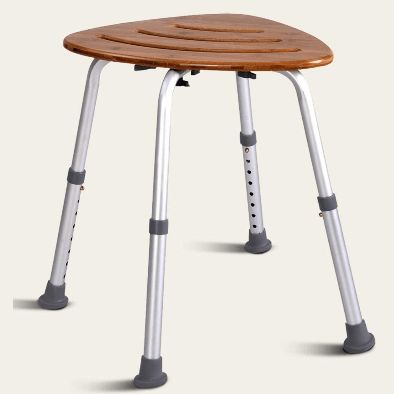 Modern Bamboo Adjustable Waterproof Corner Shower Bench Stool Seat - Merchandise Plug