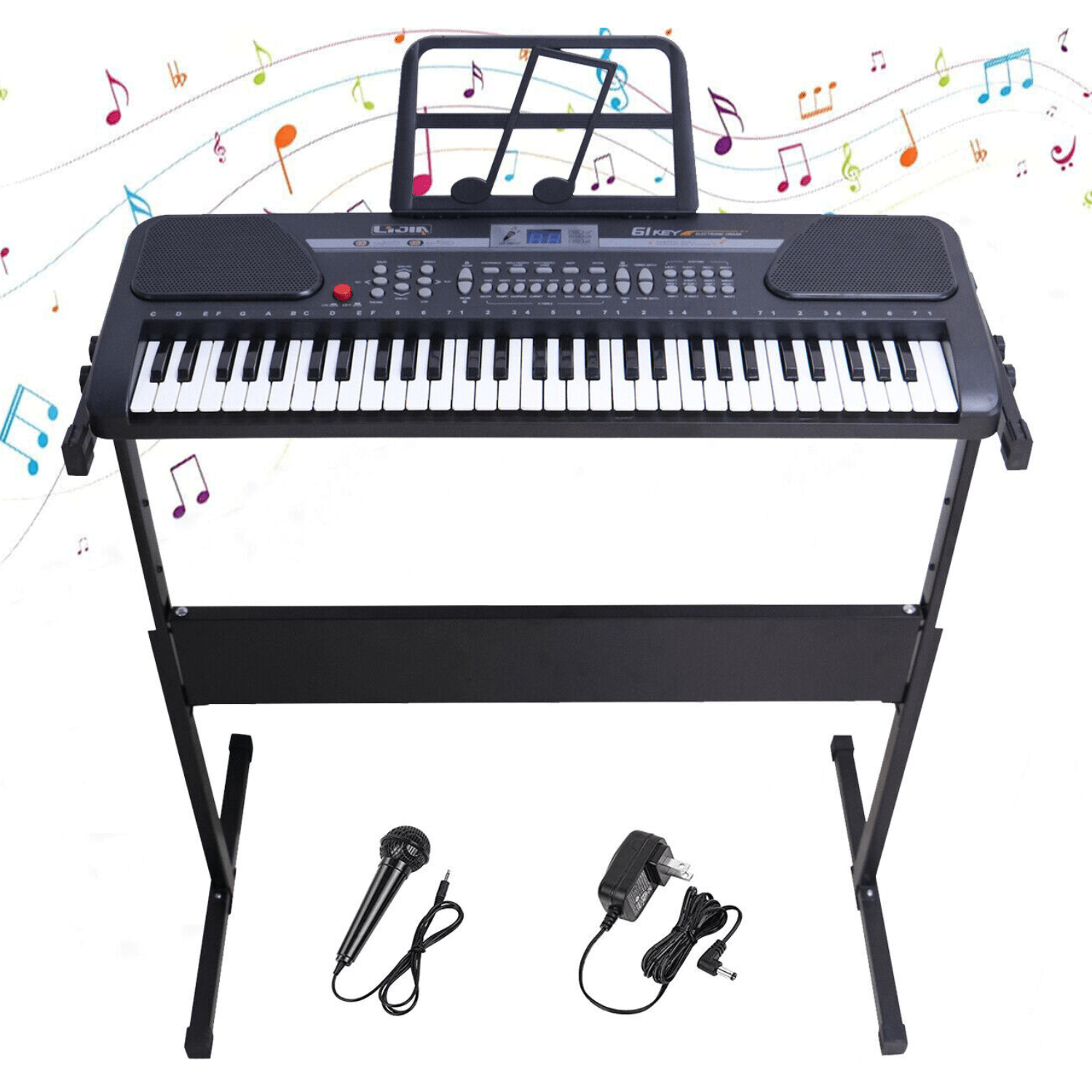 All Star Beginner Kids Play Learning Piano With Stand - Merchandise Plug