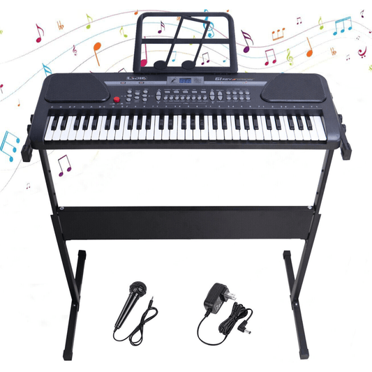 All Star Beginner Kids Play Learning Piano With Stand - Merchandise Plug
