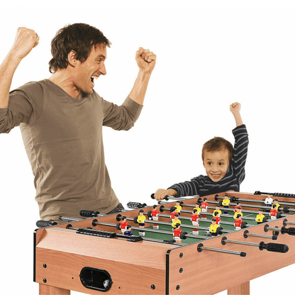 Kids Compact Wooden Indoor Mini Foosball Table Set - Merchandise Plug