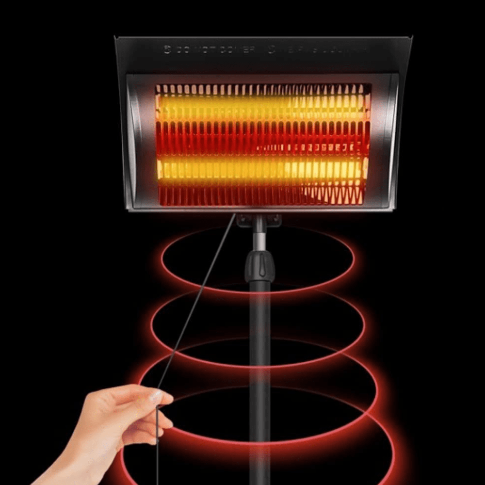 Freestanding Electric Infrared Indoor / Outdoor Patio Space Heater - Merchandise Plug