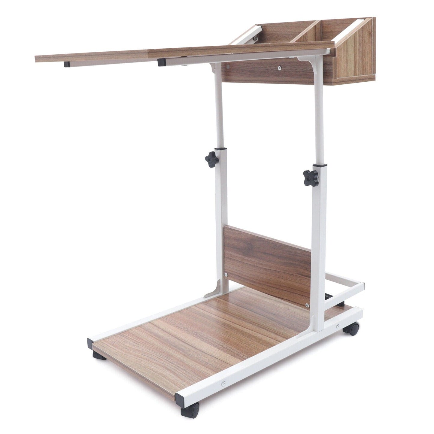 Wheeled Height Adjustable Over Bedside Sofa Coffee Work Table