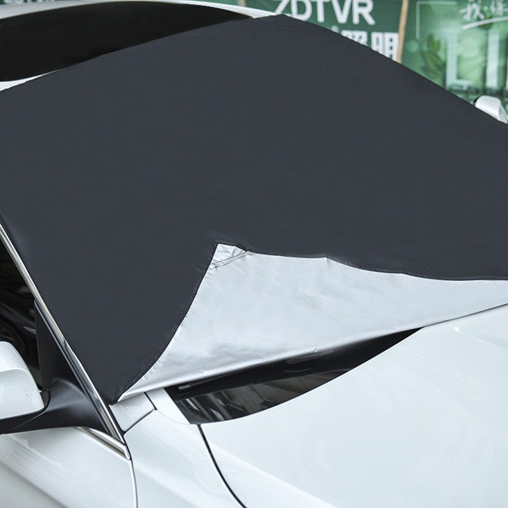 Full Coverage Magnetic Winter Windshield Snow Protector Cover - Merchandise Plug