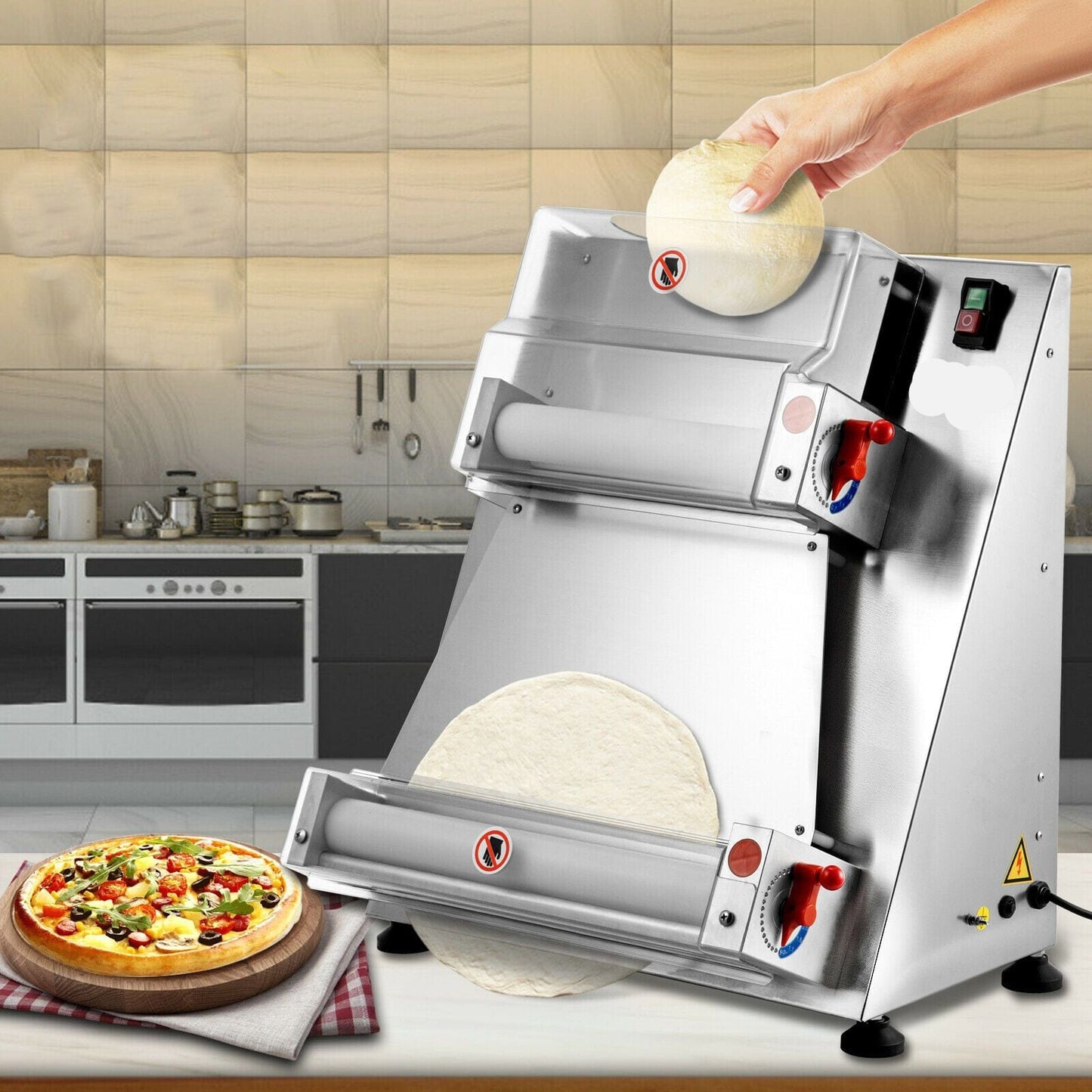 Premium Pizza Croissant Dough Sheeter Roller Machine - Merchandise Plug