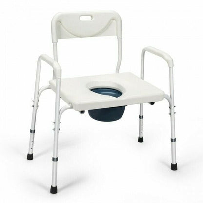 Portable 3 in 1 Bedside Toilet Commode Chair - Merchandise Plug