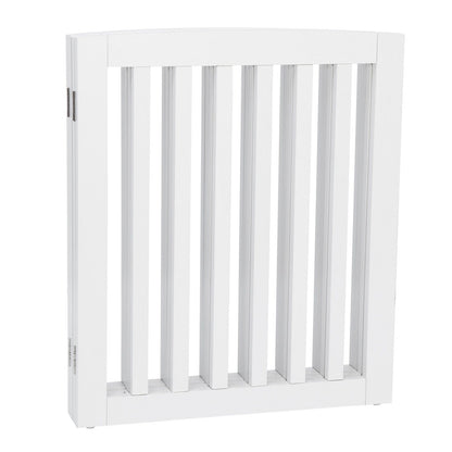 Premium Tall Retractable Wooden Indoor Dog Gate - Merchandise Plug