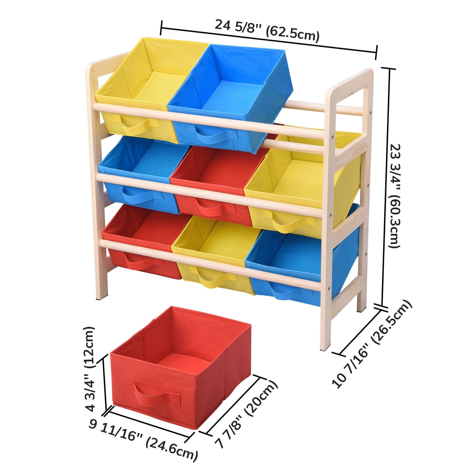 Kids Large Capacity Colorful Toy Storage Organizer - Merchandise Plug