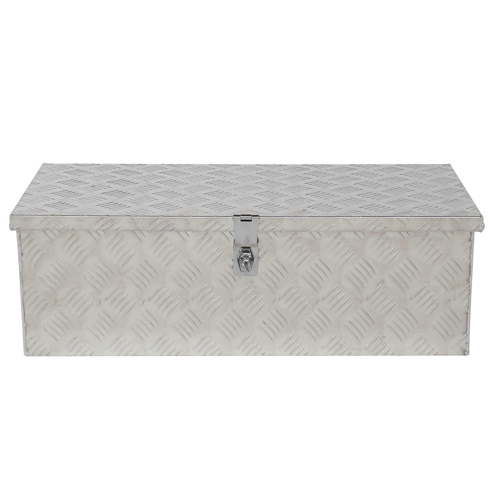 Heavy Duty Full Size Aluminum Truck Bed Tool Storage Chest Box 30" - Merchandise Plug