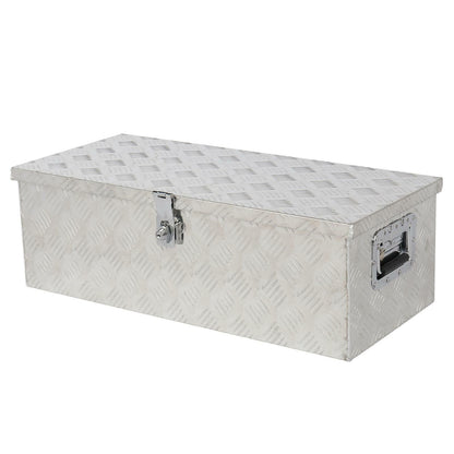 Heavy Duty Full Size Aluminum Truck Bed Tool Storage Chest Box 30" - Merchandise Plug