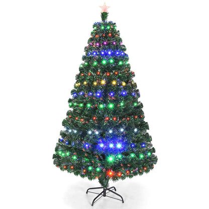 Large Green Artificial Pre Lit Home Holiday Christmas Tree 7FT - Merchandise Plug