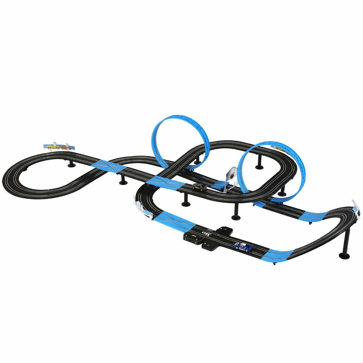 Kids Electric Speed Race Car Zoom Slot Track Toy Game Set - Merchandise Plug