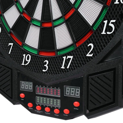 Exclusive Compact Electronic Game Room Dart Board Cabinet Set - Merchandise Plug