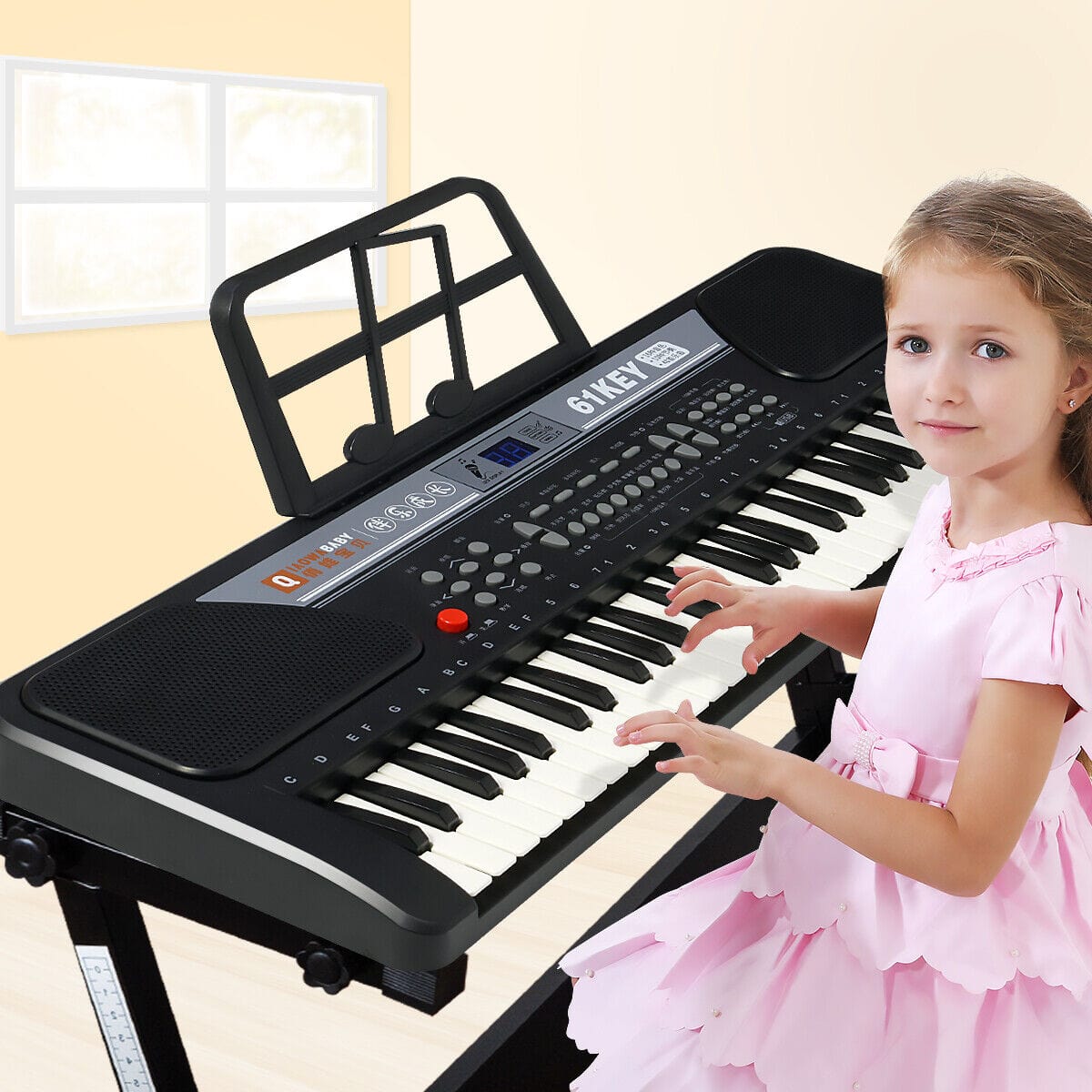 All Star Beginner Kids Play Learning Piano With Stand - Merchandise Plug