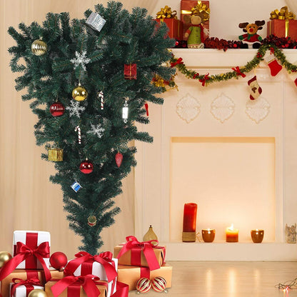 Holiday Upside Down Artificial Christmas Tree 5.5 FT - Merchandise Plug