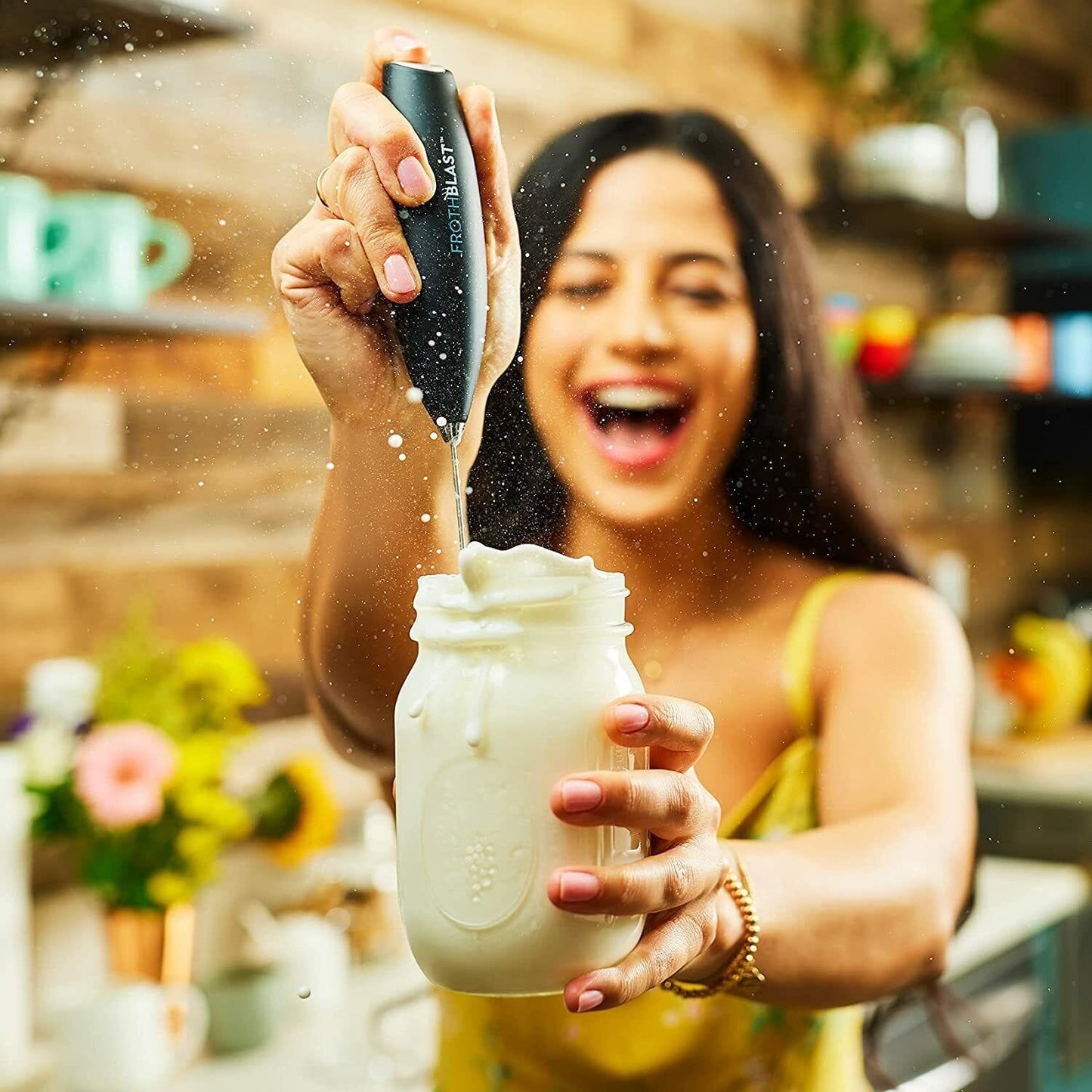 Battery Operated Handheld Electric Milk Frother - Merchandise Plug